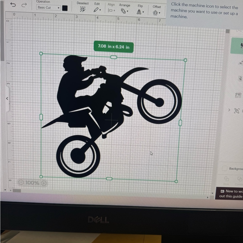 Dirt bike decal 6”
